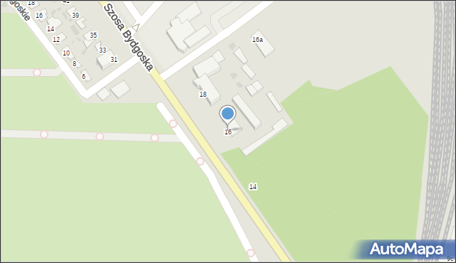 Inowrocław, Szosa Bydgoska, 16, mapa Inowrocławia