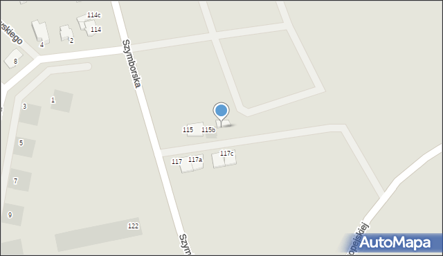 Inowrocław, Szymborska, 115c, mapa Inowrocławia