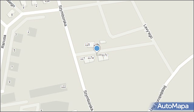 Inowrocław, Szymborska, 117b, mapa Inowrocławia