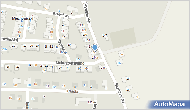 Inowrocław, Szymborska, 144, mapa Inowrocławia