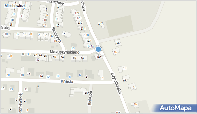 Inowrocław, Szymborska, 146, mapa Inowrocławia