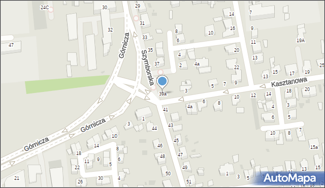 Inowrocław, Szymborska, 39a, mapa Inowrocławia