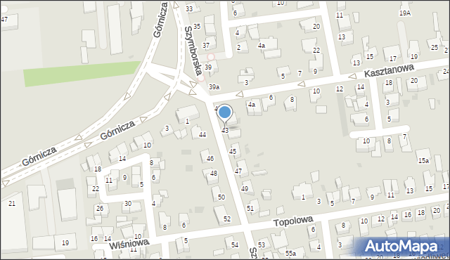 Inowrocław, Szymborska, 43, mapa Inowrocławia