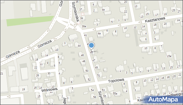 Inowrocław, Szymborska, 45, mapa Inowrocławia