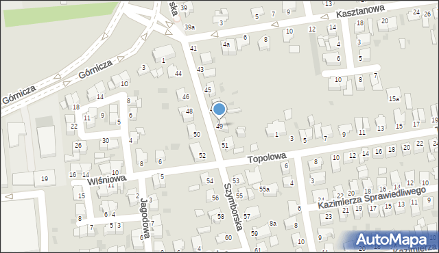 Inowrocław, Szymborska, 49, mapa Inowrocławia