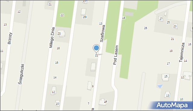 Izabela, Szafirowa, 11, mapa Izabela