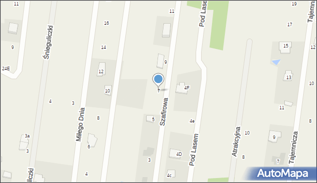 Izabela, Szafirowa, 7, mapa Izabela