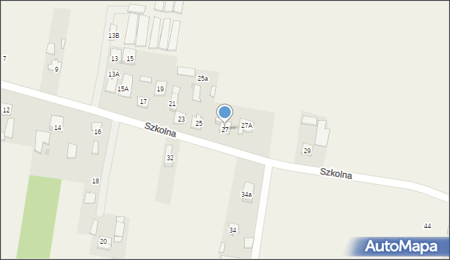 Izabelin, Szkolna, 27, mapa Izabelin