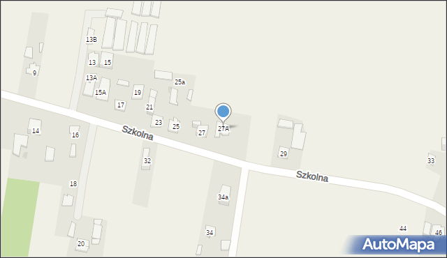 Izabelin, Szkolna, 27A, mapa Izabelin