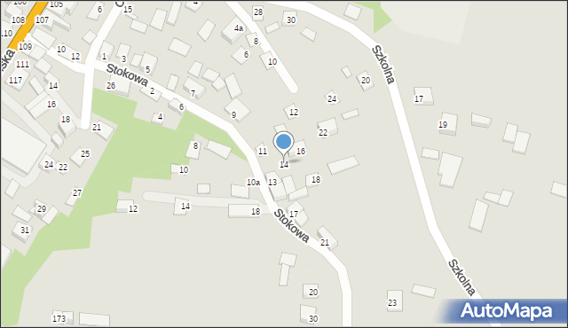 Izbica, Szkolna, 14, mapa Izbica