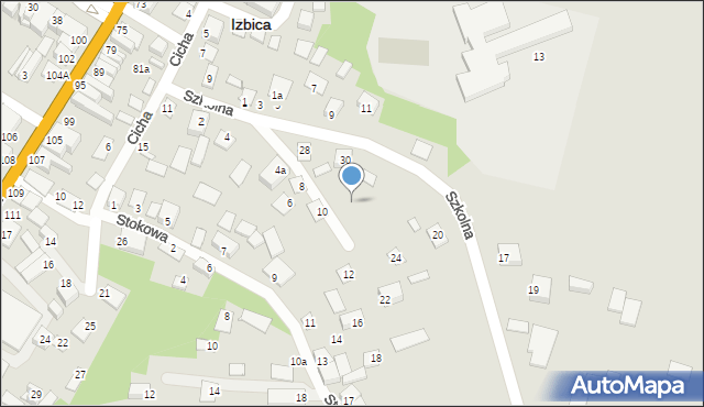 Izbica, Szkolna, 26, mapa Izbica