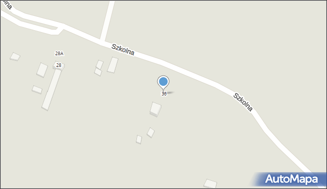 Izbica, Szkolna, 36, mapa Izbica