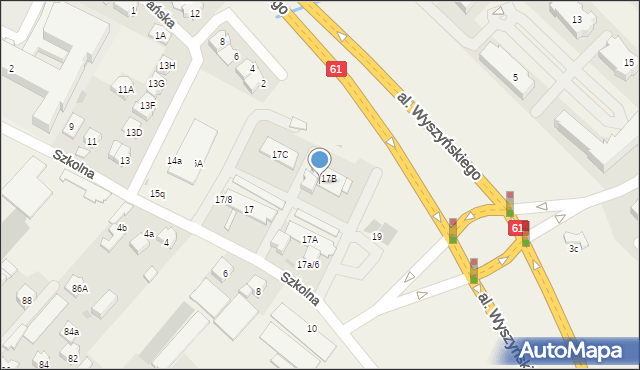 Jabłonna, Szkolna, 17b/2, mapa Jabłonna