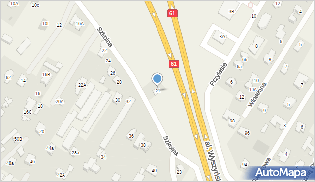 Jabłonna, Szkolna, 21, mapa Jabłonna