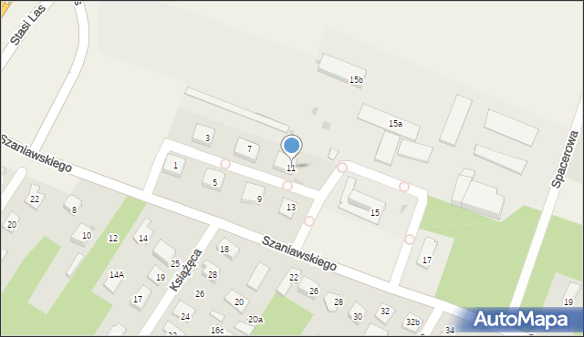 Jadwisin, Szaniawskiego Jerzego, 11, mapa Jadwisin