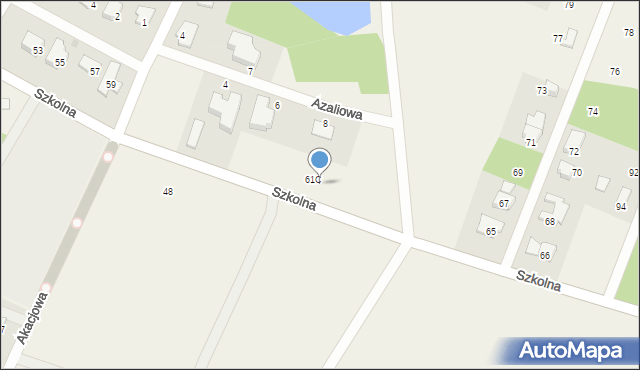 Jadwisin, Szkolna, 61d, mapa Jadwisin