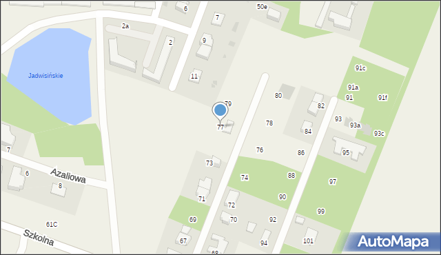 Jadwisin, Szkolna, 77, mapa Jadwisin