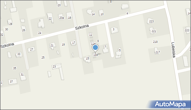 Jakubowice Konińskie, Szkolna, 11b, mapa Jakubowice Konińskie