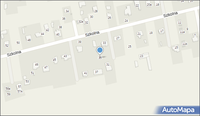 Jakubowice Konińskie, Szkolna, 35, mapa Jakubowice Konińskie