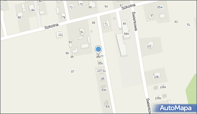 Jakubowice Konińskie, Szkolna, 85c, mapa Jakubowice Konińskie