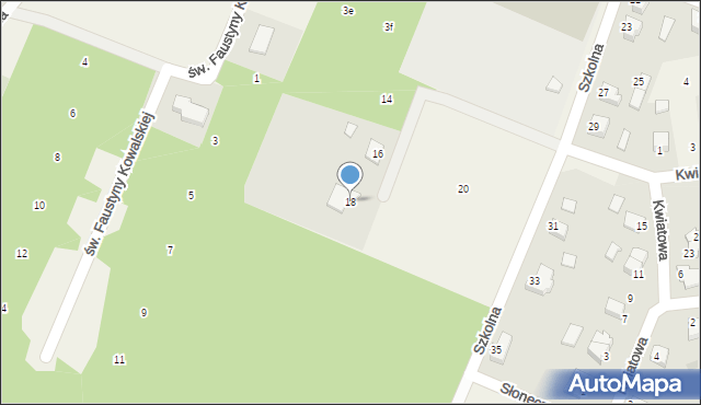 Jamielnik, Szkolna, 18, mapa Jamielnik