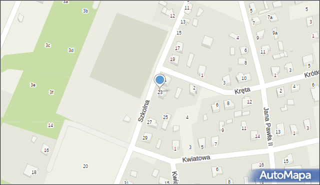 Jamielnik, Szkolna, 23, mapa Jamielnik