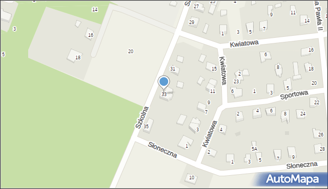 Jamielnik, Szkolna, 33, mapa Jamielnik