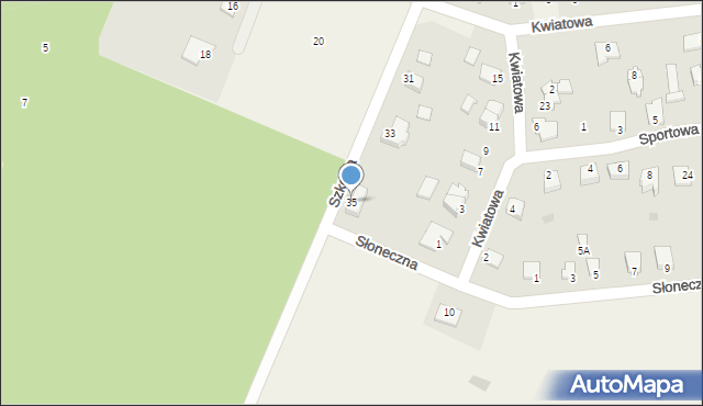 Jamielnik, Szkolna, 35, mapa Jamielnik