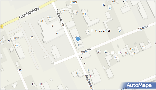 Janikowo, Szybowcowa, 3, mapa Janikowo