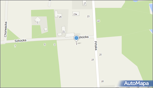 Janinów, Szkocka, 1, mapa Janinów