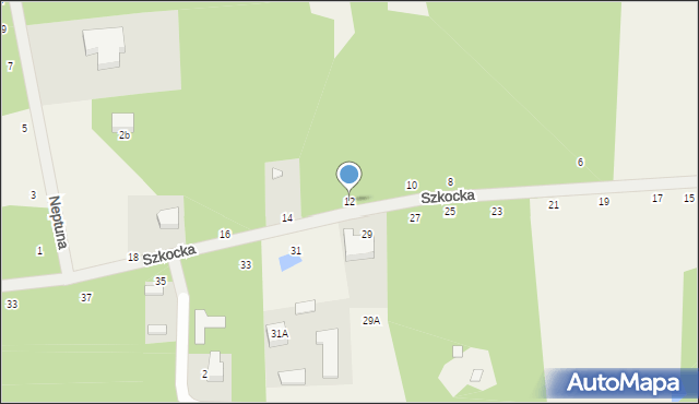 Janinów, Szkocka, 12, mapa Janinów