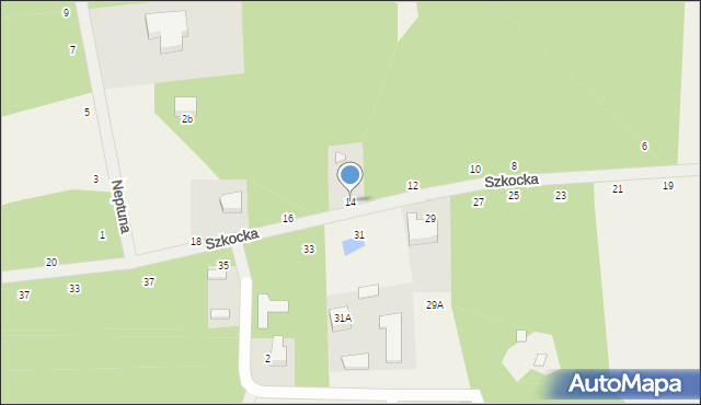 Janinów, Szkocka, 14, mapa Janinów