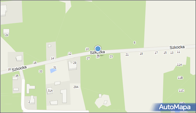 Janinów, Szkocka, 25, mapa Janinów