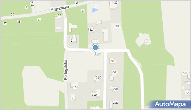 Janinów, Szkocka, 31B, mapa Janinów