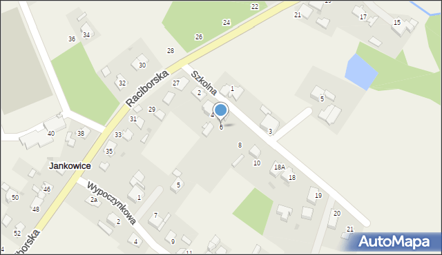 Jankowice, Szkolna, 6, mapa Jankowice