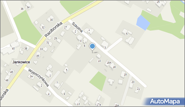 Jankowice, Szkolna, 8, mapa Jankowice