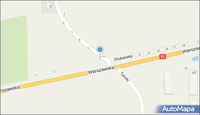 Janów, Szkolna, 1, mapa Janów