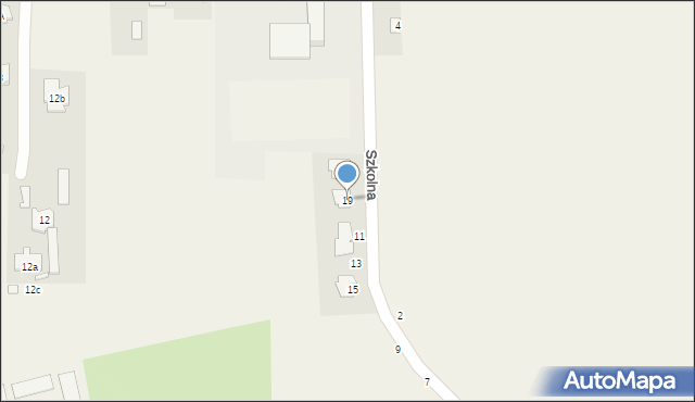 Janów, Szkolna, 19, mapa Janów