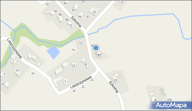 Janowice, Szkolna, 61, mapa Janowice