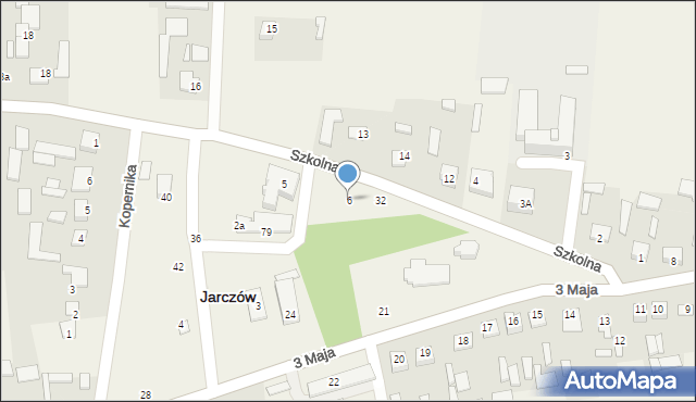 Jarczów, Szkolna, 6, mapa Jarczów