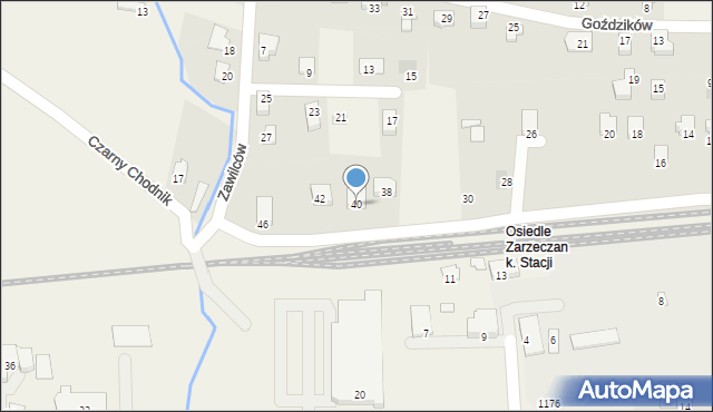 Jasienica, Szarotki, 40, mapa Jasienica