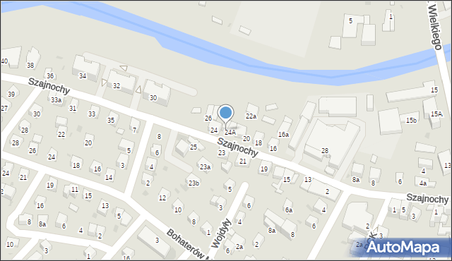 Jasło, Szajnochy Karola, 24B, mapa Jasła