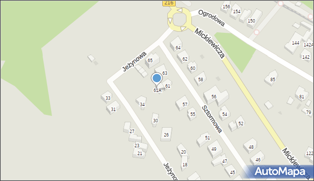 Jastarnia, Sztormowa, 61A, mapa Jastarnia