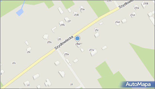 Jastrząb, Szydłowiecka, 155d, mapa Jastrząb