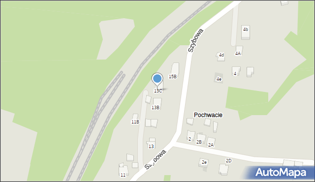 Jastrzębie-Zdrój, Szybowa, 13C, mapa Jastrzębie-Zdrój