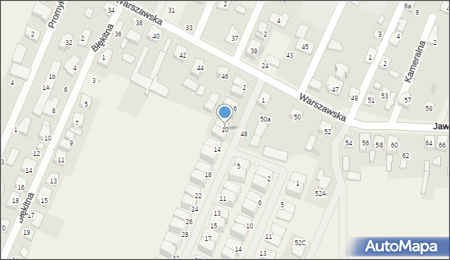 Jaworowa, Szumiących Traw, 10, mapa Jaworowa