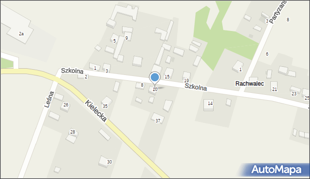 Jaworznik, Szkolna, 10, mapa Jaworznik