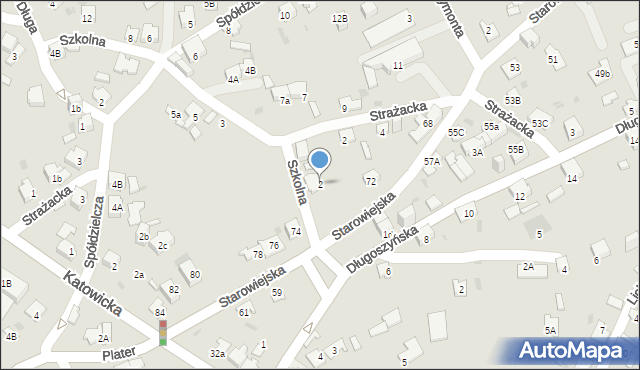 Jaworzno, Szkolna, 2, mapa Jaworzno