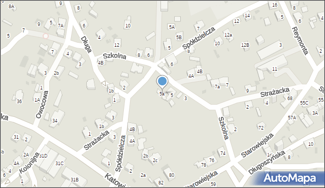 Jaworzno, Szkolna, 5a, mapa Jaworzno