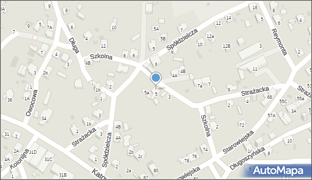 Jaworzno, Szkolna, 5b, mapa Jaworzno